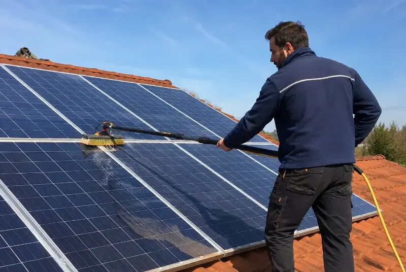 Nettoyage et entretien de panneaux solaires à Paulinet